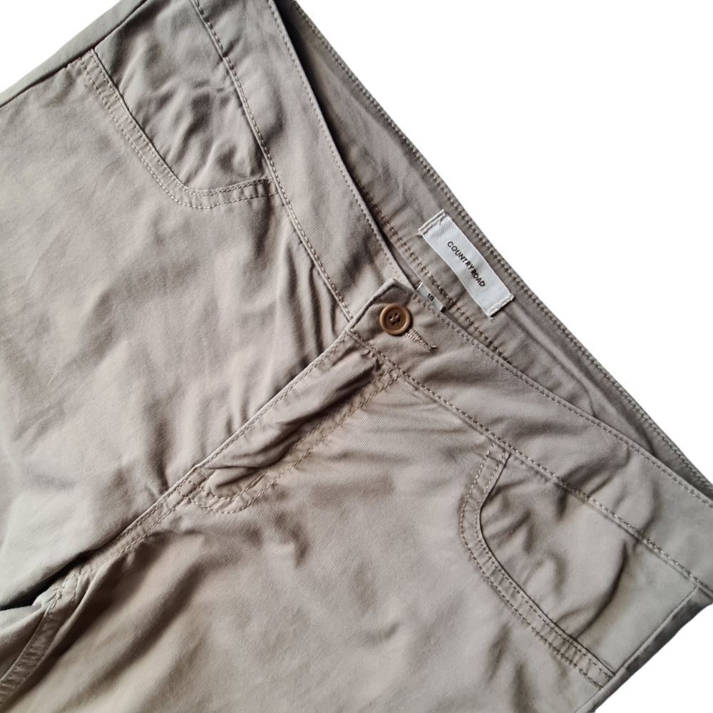 Country Road Size 10 Light Tan Cotton Skinny Casual Pants - Picture 4 of 7